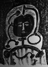 Pablo Picasso 1949, Druck, Sammlung Brigitte Holzer