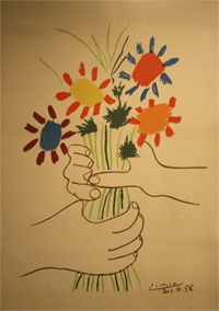 Pablo Picasso 1958, Druck, Sammlung Brigitte Holzer