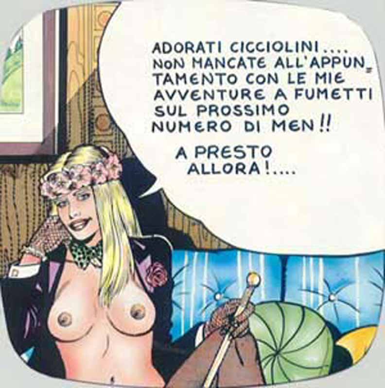 Cicciolina-Comic, 'Men'-Magazin, Italien
